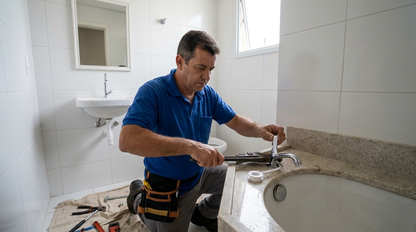 Instalação de torneira de cozinha em Presidente Prudente‑SP